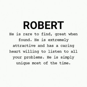 Meet your Posher, Robert